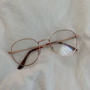 Rose Gold Clear Frames